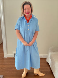 Simple Pocket Midi Dress