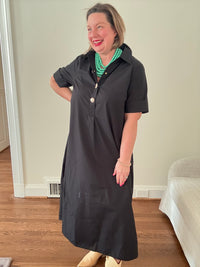 Simple Pocket Midi Dress