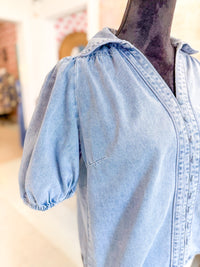 Easy Everyday Chambray Blouse