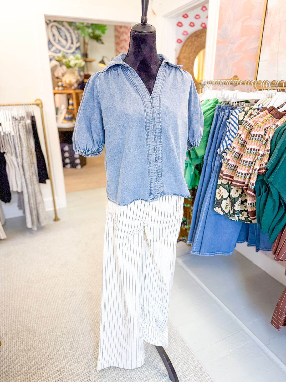 Easy Everyday Chambray Blouse
