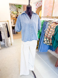 Easy Everyday Chambray Blouse