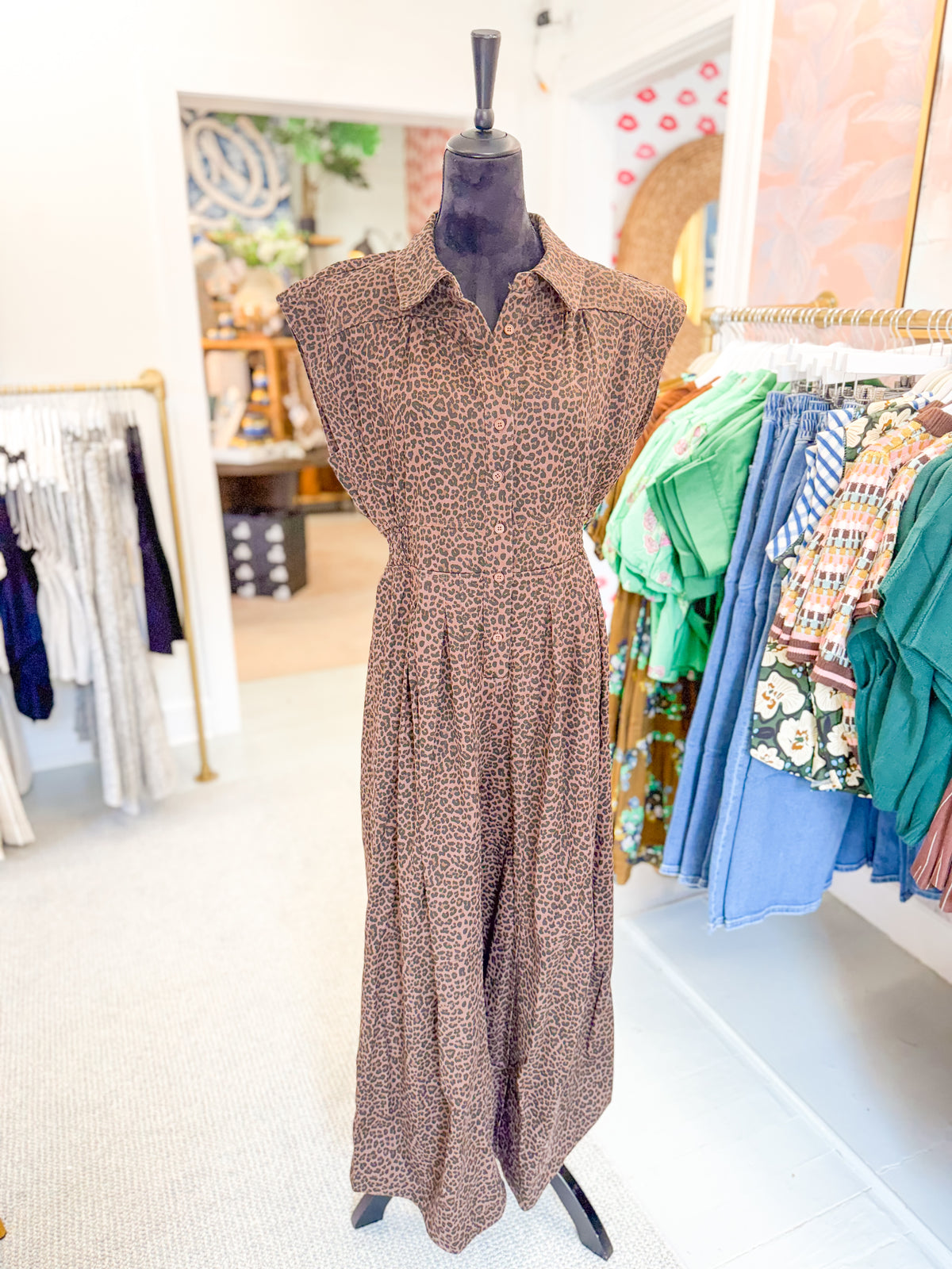Utility Jumper - Leopard Print