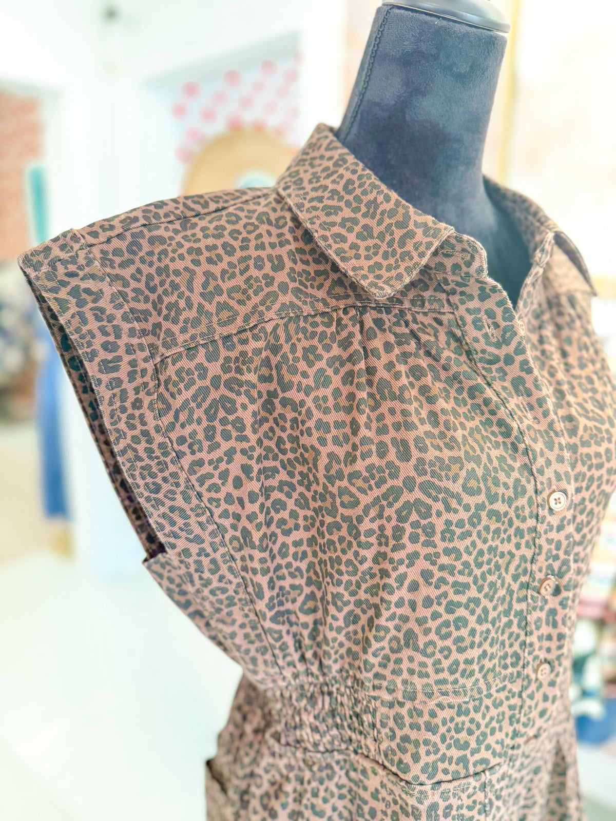 Utility Jumper - Leopard Print