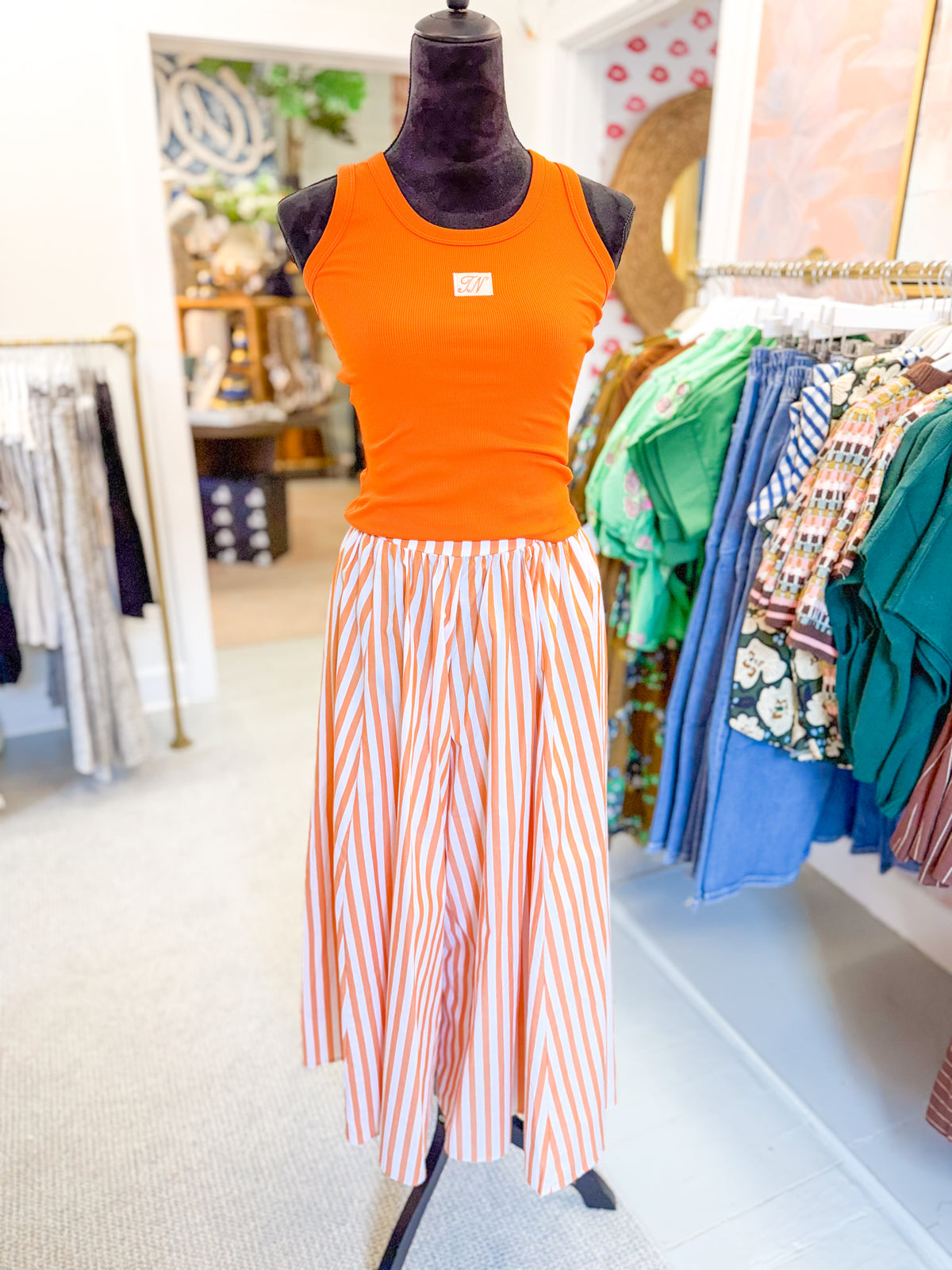Signature "Tennessee" Heritage Patch Ribbed Tank Top
