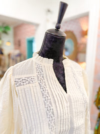 Puff Sleeve Peasant Top