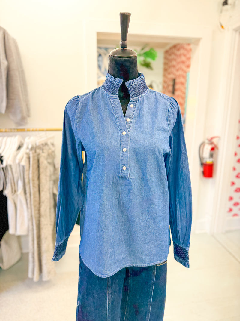 Kimberly Chambray Top