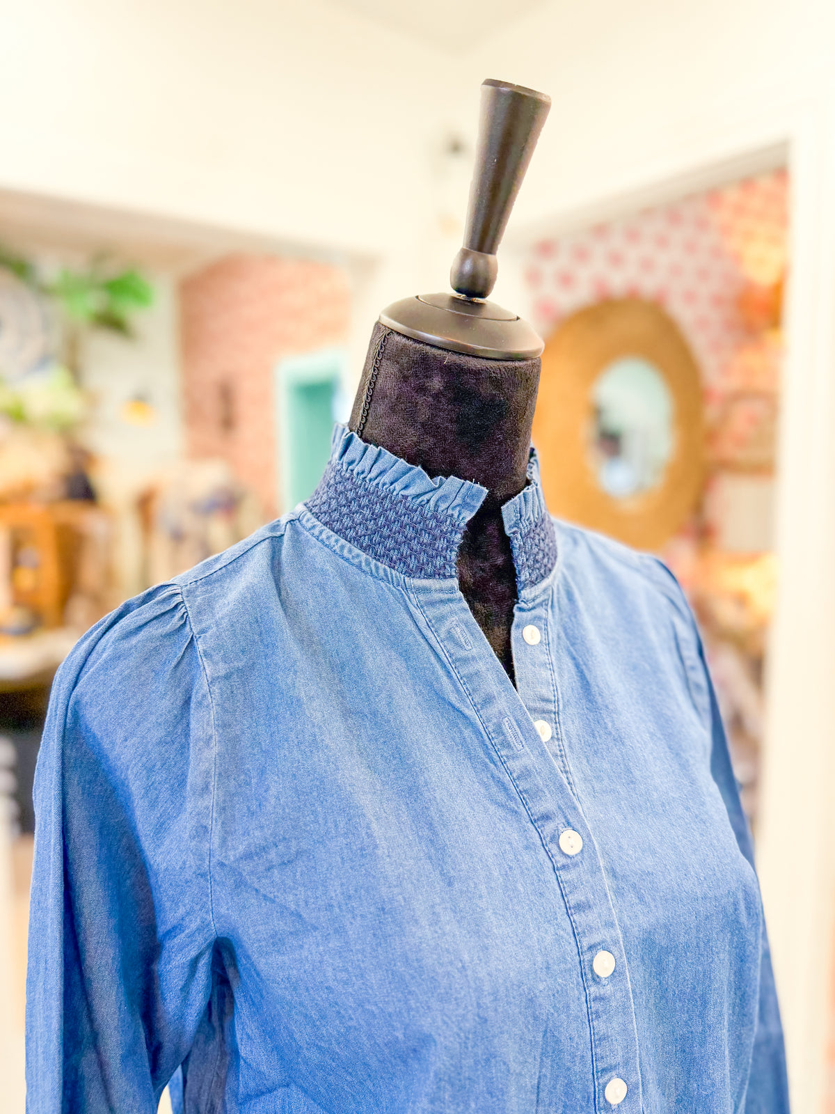 Kimberly Chambray Top
