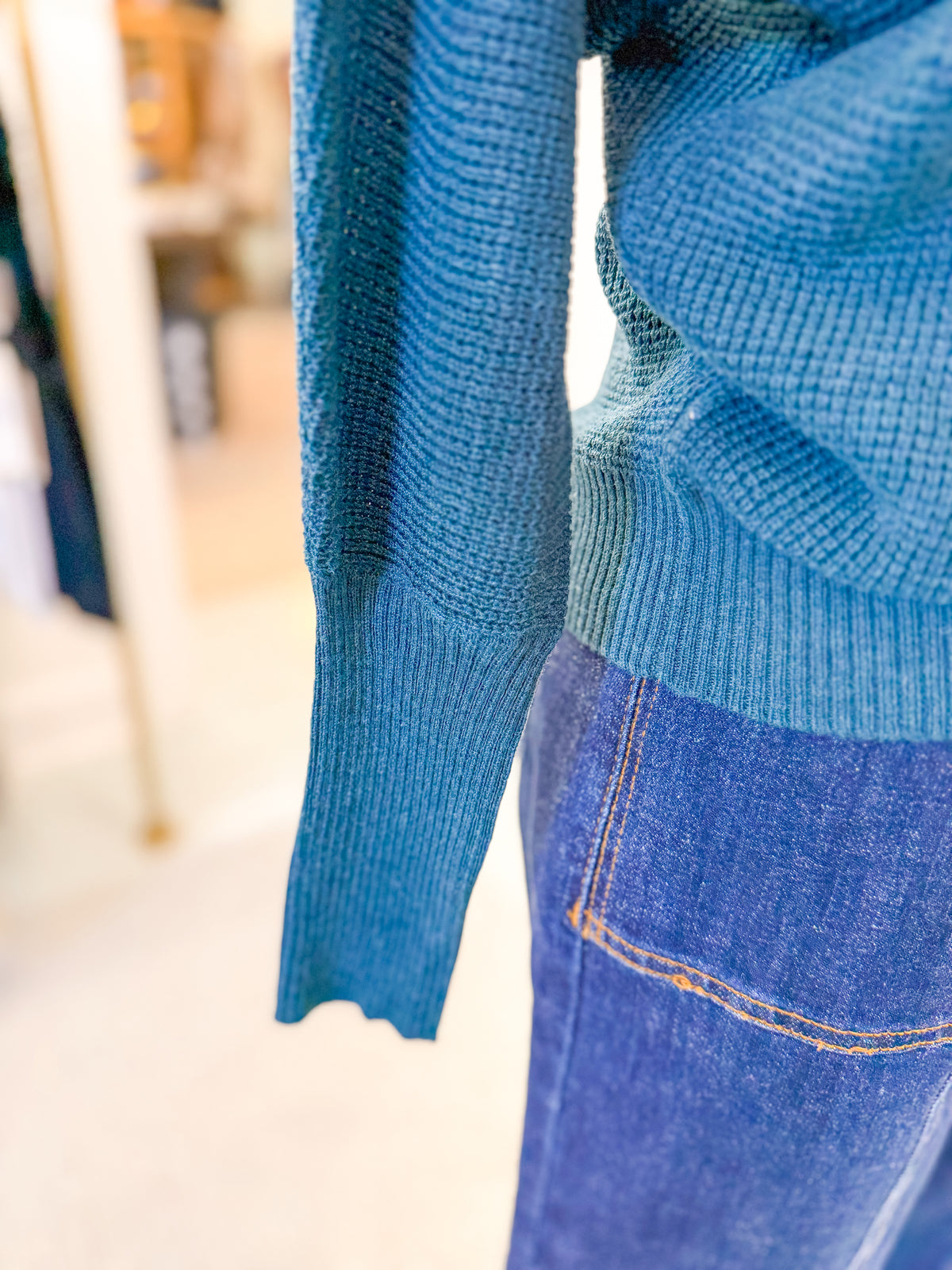 Ribbed Boat Neck Pullover Sweater