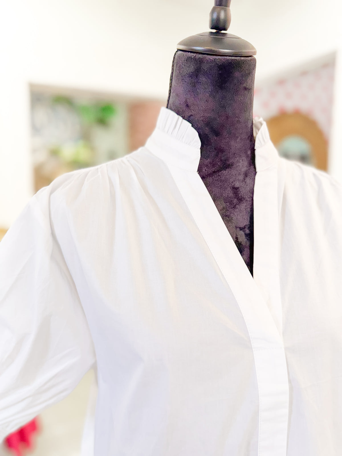 Balloon Sleve Blouse - Off White