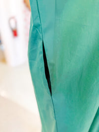 Emerald Green Ric Rac Trim Dress