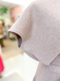 Draped Maxi Dress - Taupe Heather