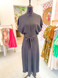 Draped Maxi Dress - Very Black