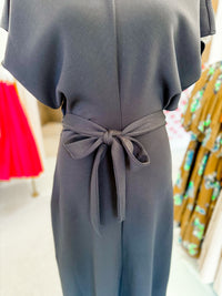 Draped Maxi Dress - Very Black