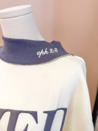 Saved By Grace Mockneck Sweatshirt