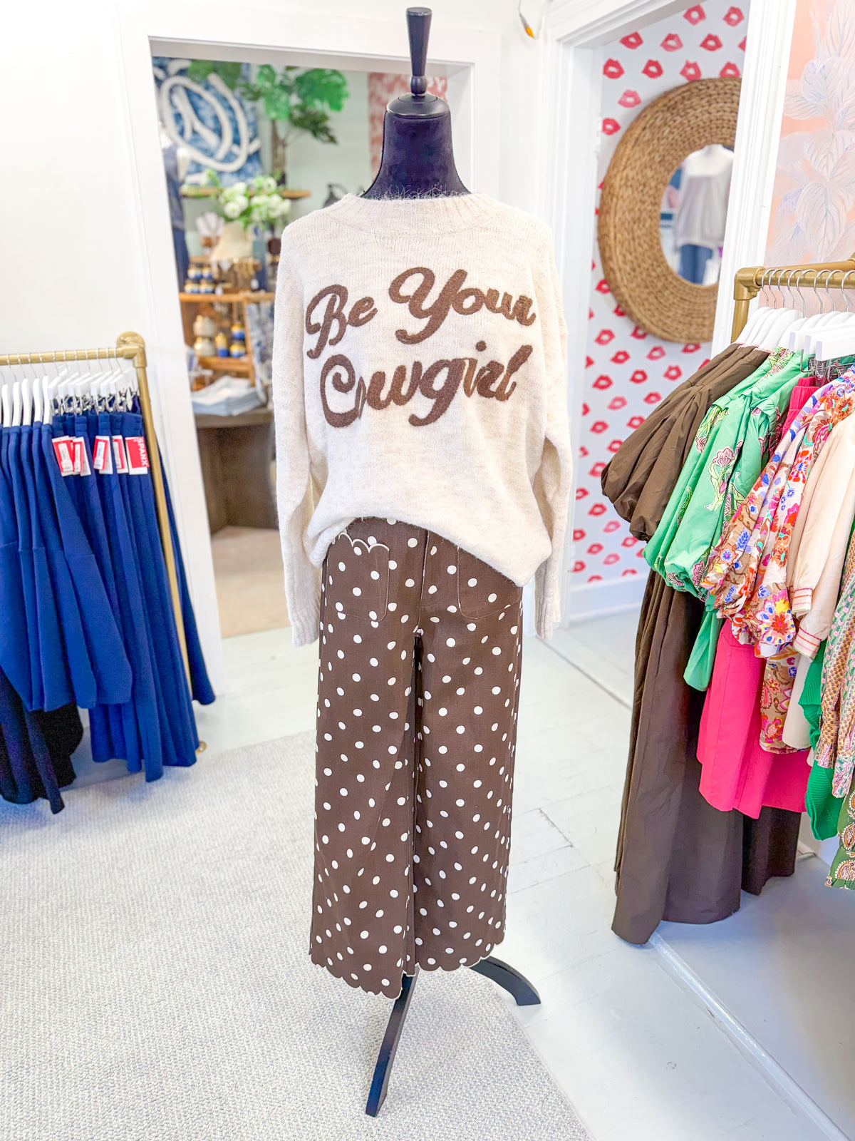 Brown Polka Dot Pant