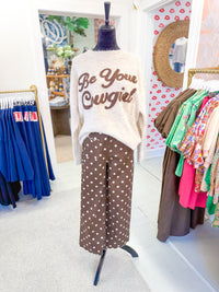 Brown Polka Dot Pant