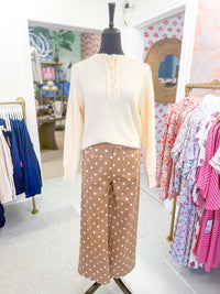 Latte Polka Dot Pant