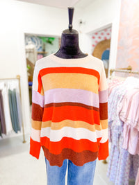 Fall Color Blocked Sweater