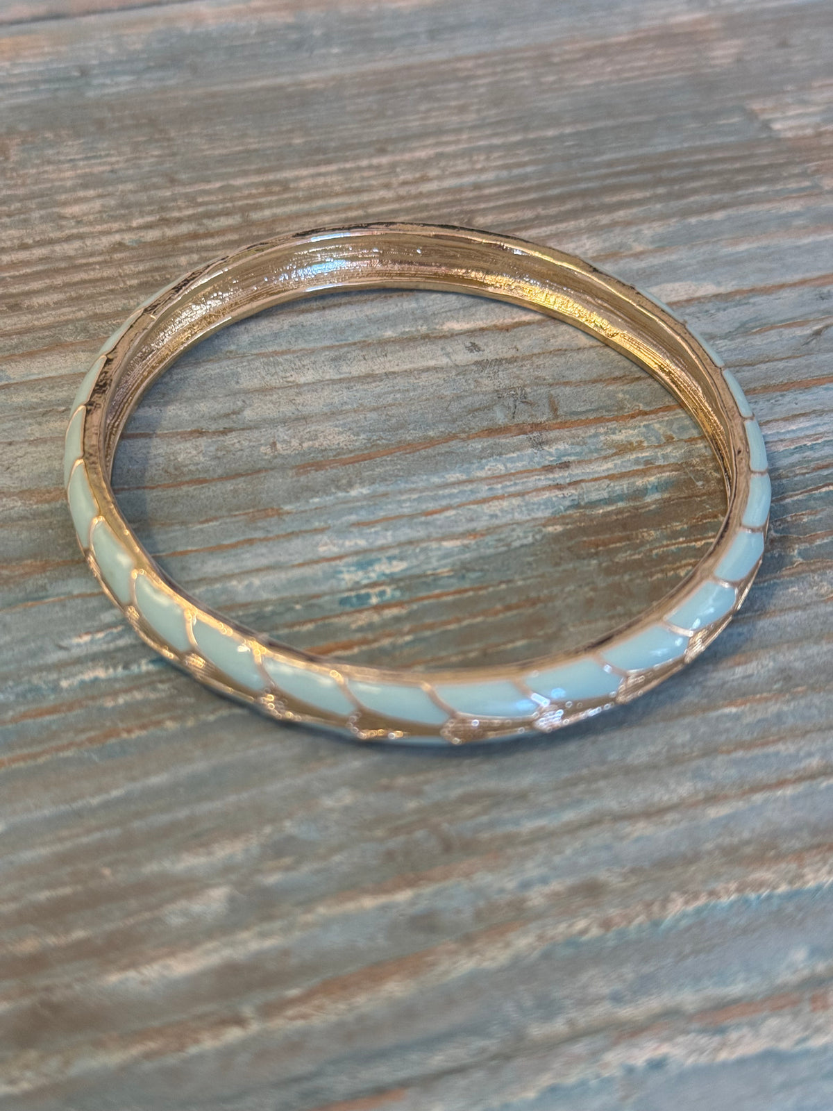 Mint Enamel Bangle