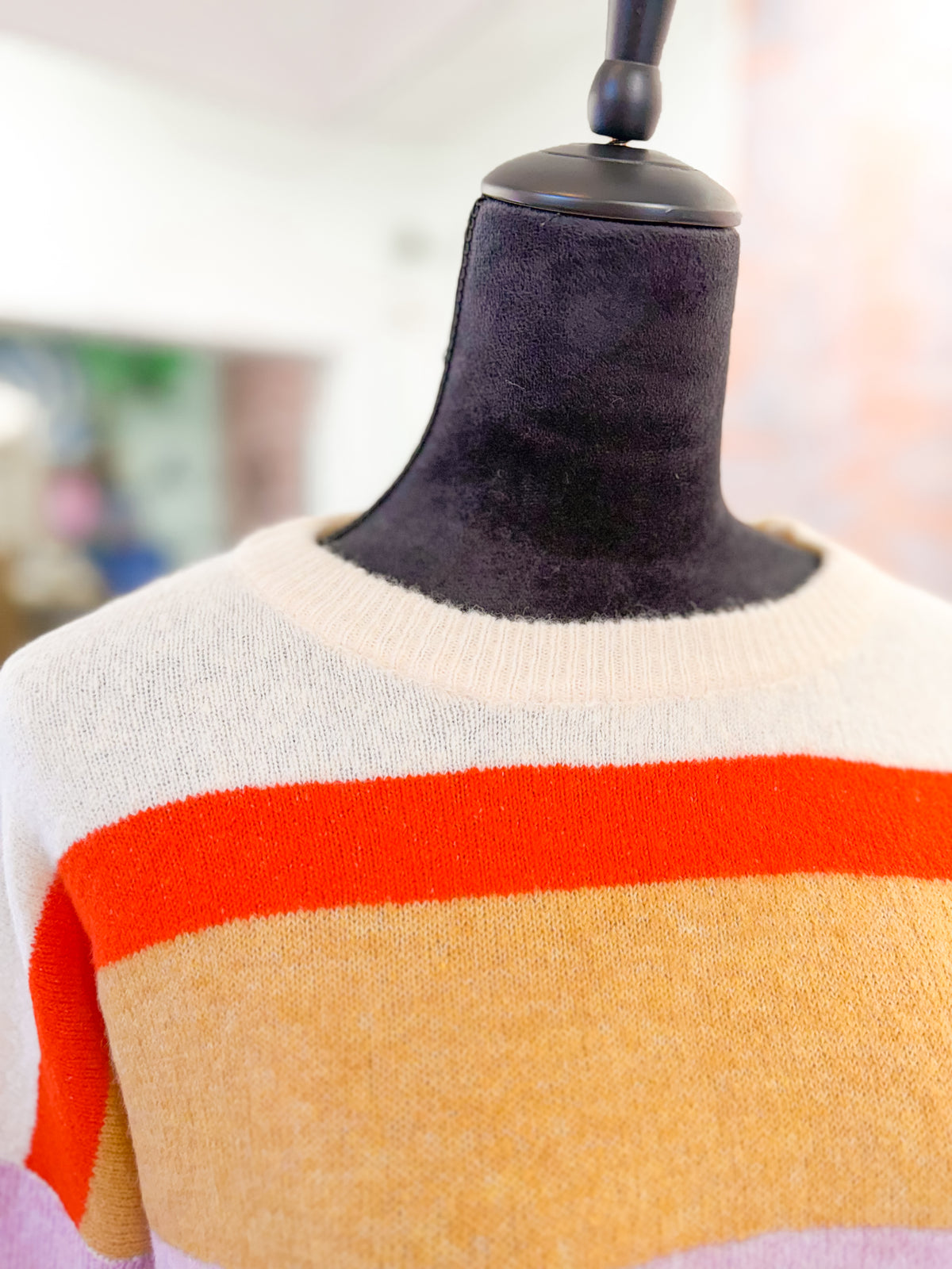 Fall Color Blocked Sweater
