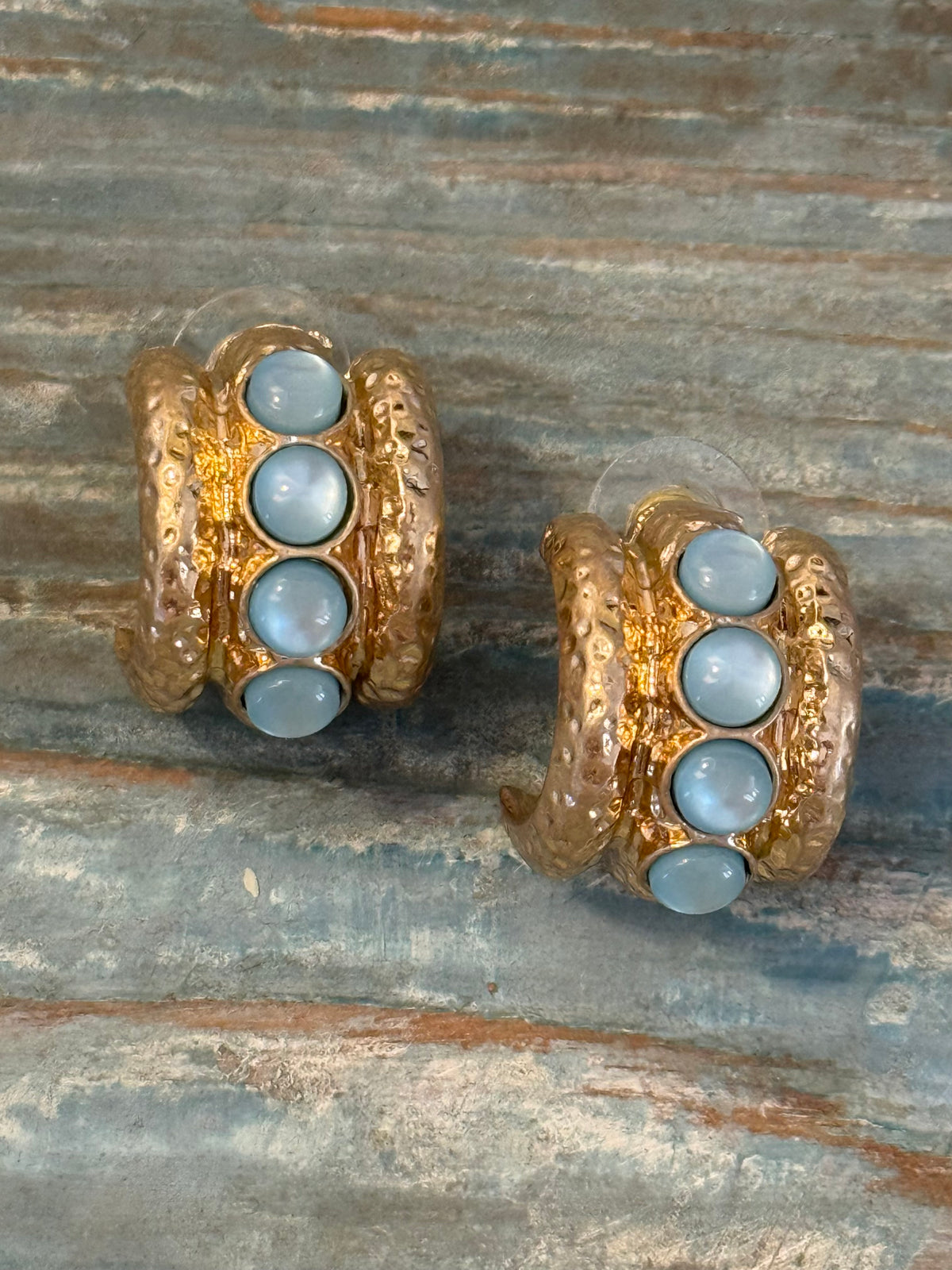 Sky Blue Sculptural Earrings