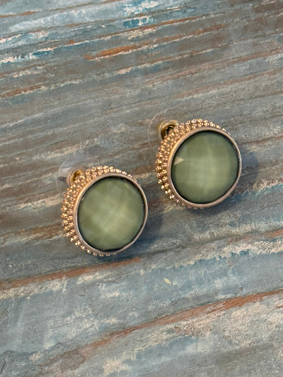 Emerald Orbital Stud Earrings
