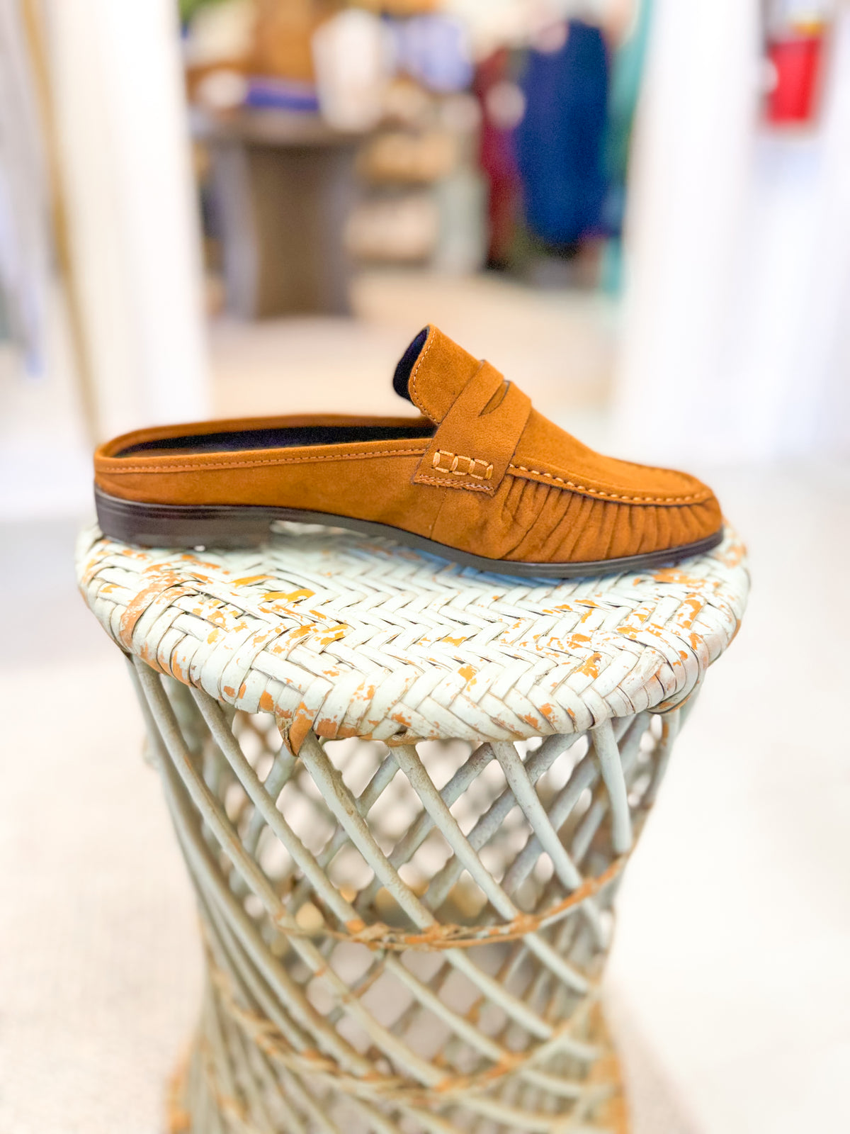 Slip on Tan Suede Loafer