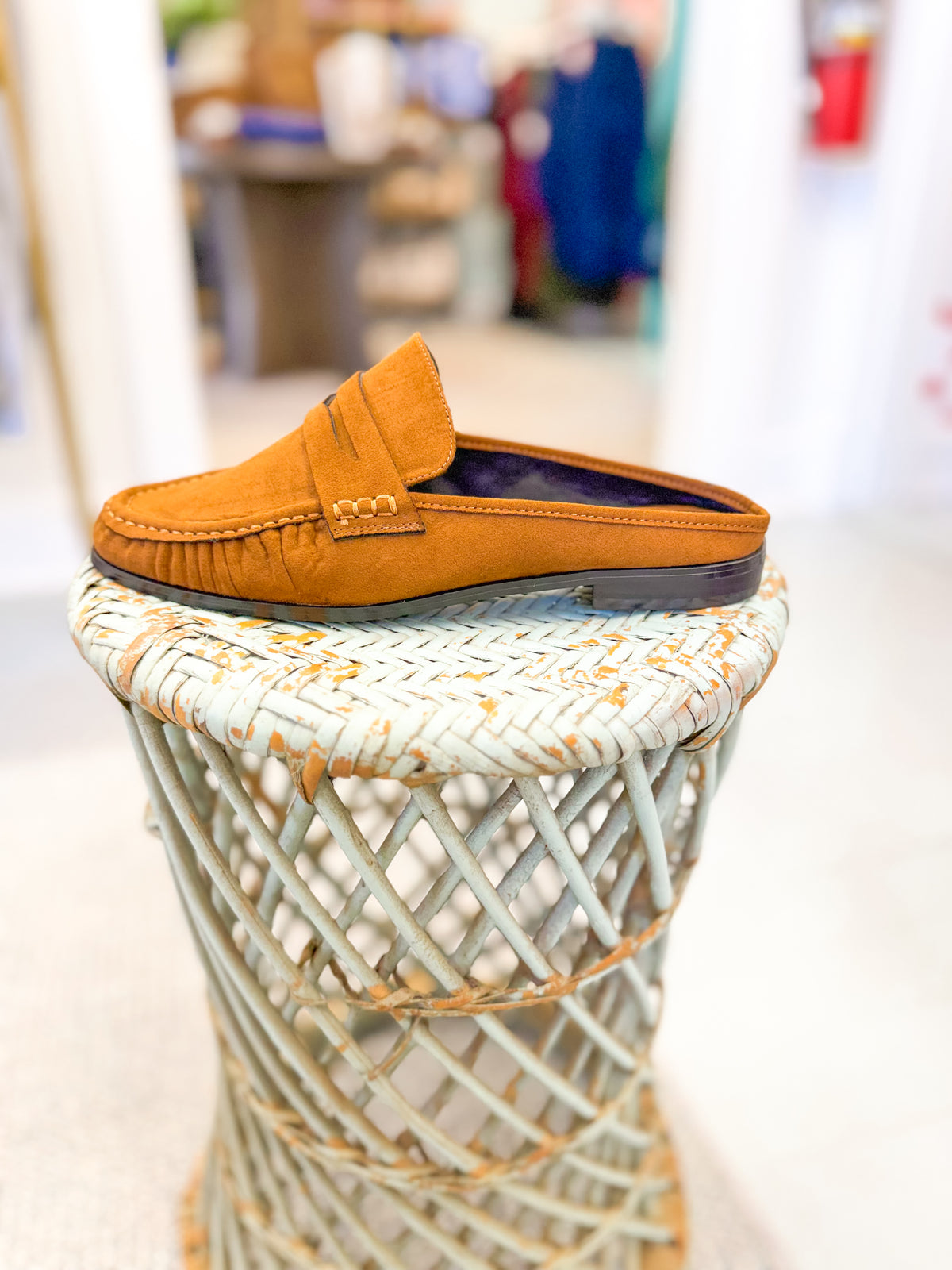 Slip on Tan Suede Loafer