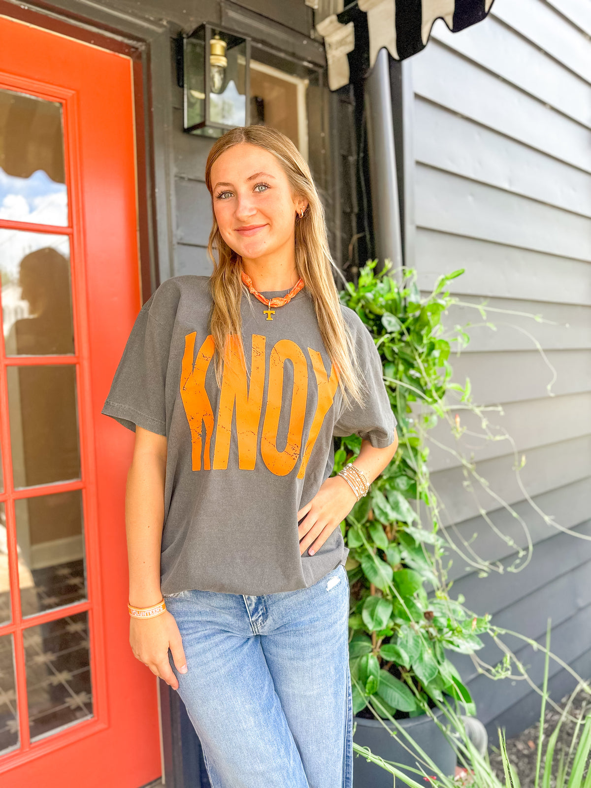 The Clandestine Underground - Knoxville, Tennessee Oversized TShirt (Orange)
