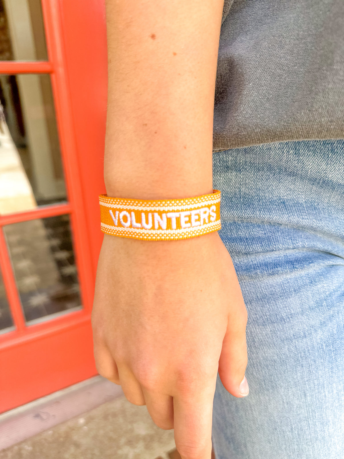 Tennessee Vols Woven Tassel Bracelet in Orange