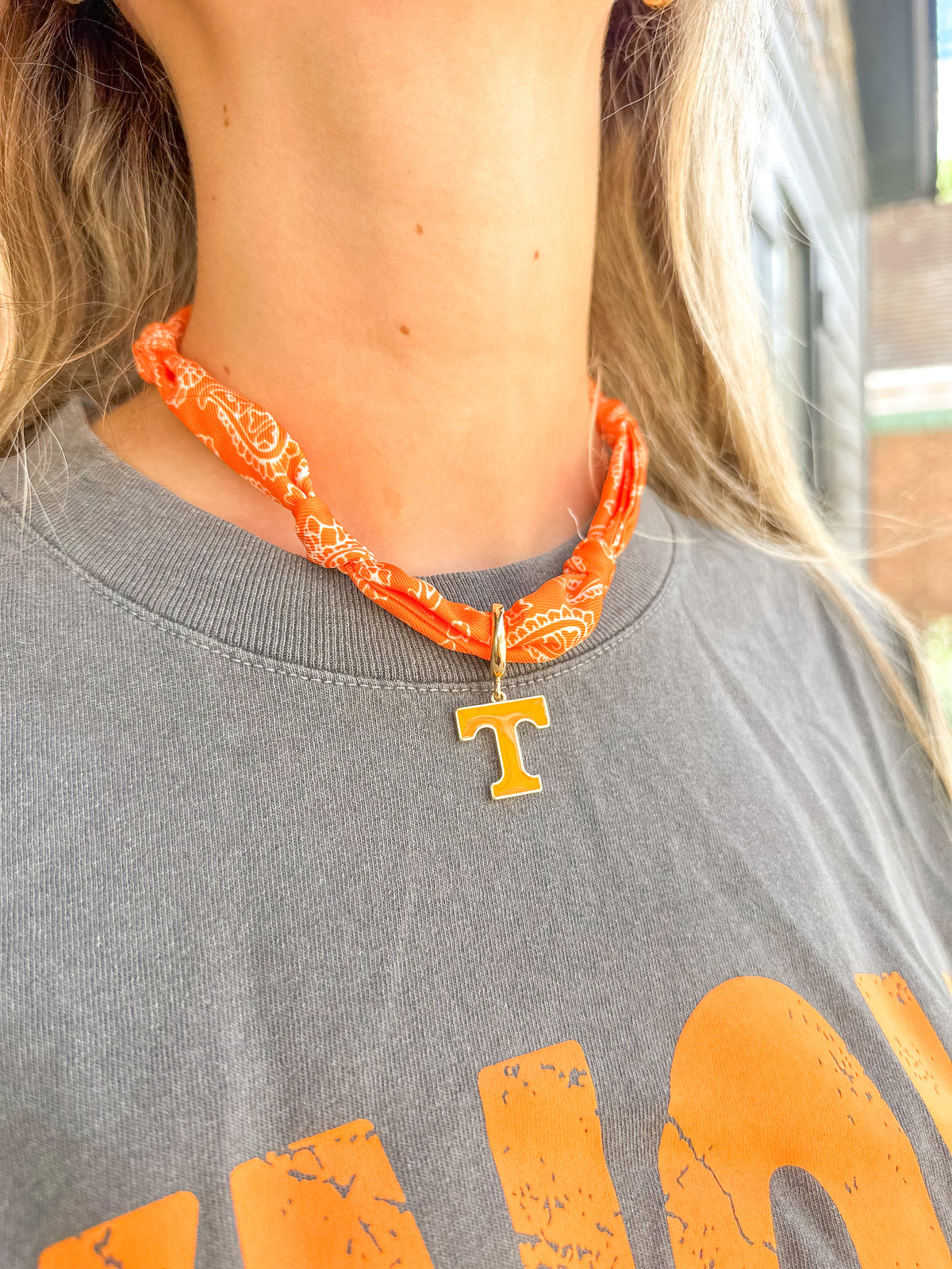 Vols Logo Bandana Scarf Necklace
