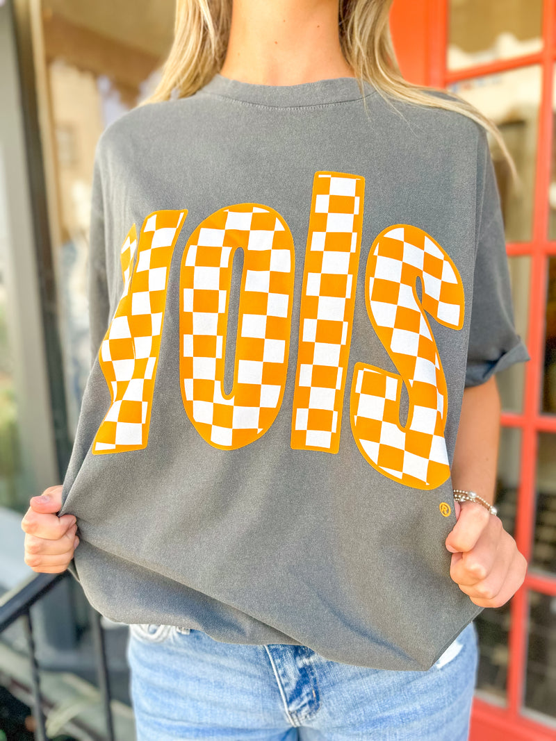The Clandestine Underground - Tennessee VOLS, Checkerboard Oversized TShirt