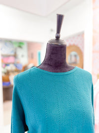 Dolman Sleeve Boat Neck Sweater
