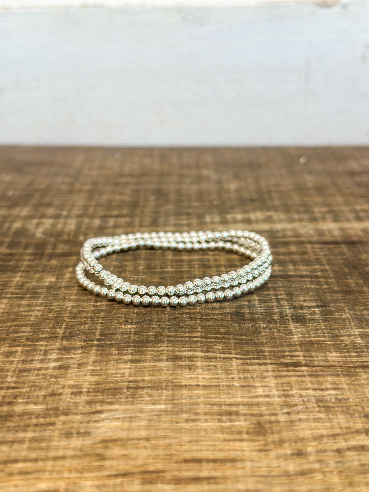 Classic Sterling 3mm Bead Bracelet