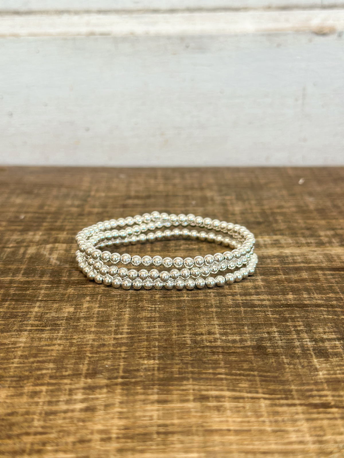 Classic Sterling 4mm Bead Bracelet