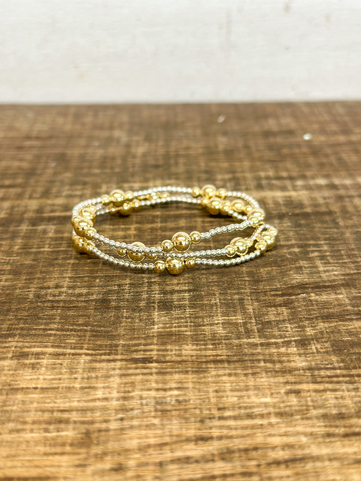Purpose Gold 6mm Bead Bracelet - Mixed Metal
