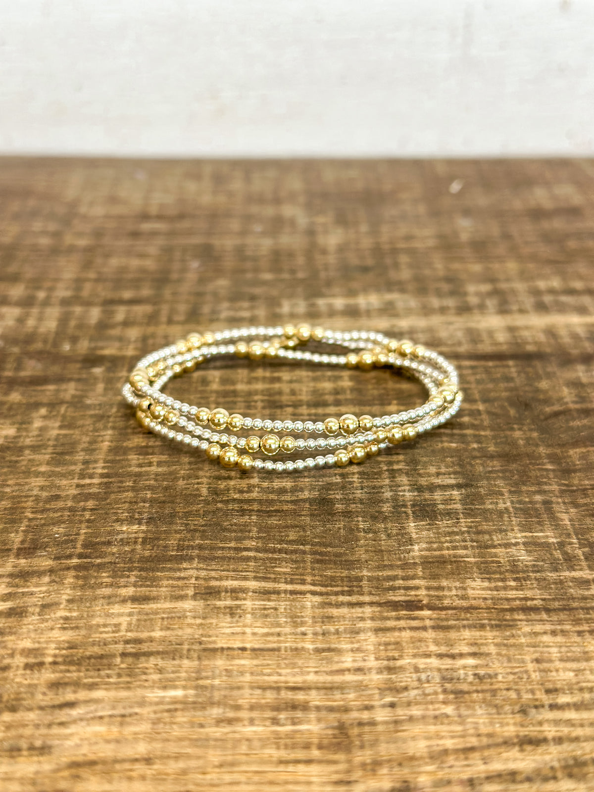 Purpose Gold 4mm Bead Bracelet - Mixed Metal