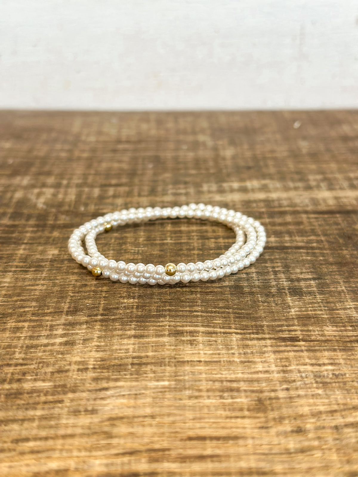 Classic Pearl 3mm Bead Bracelet