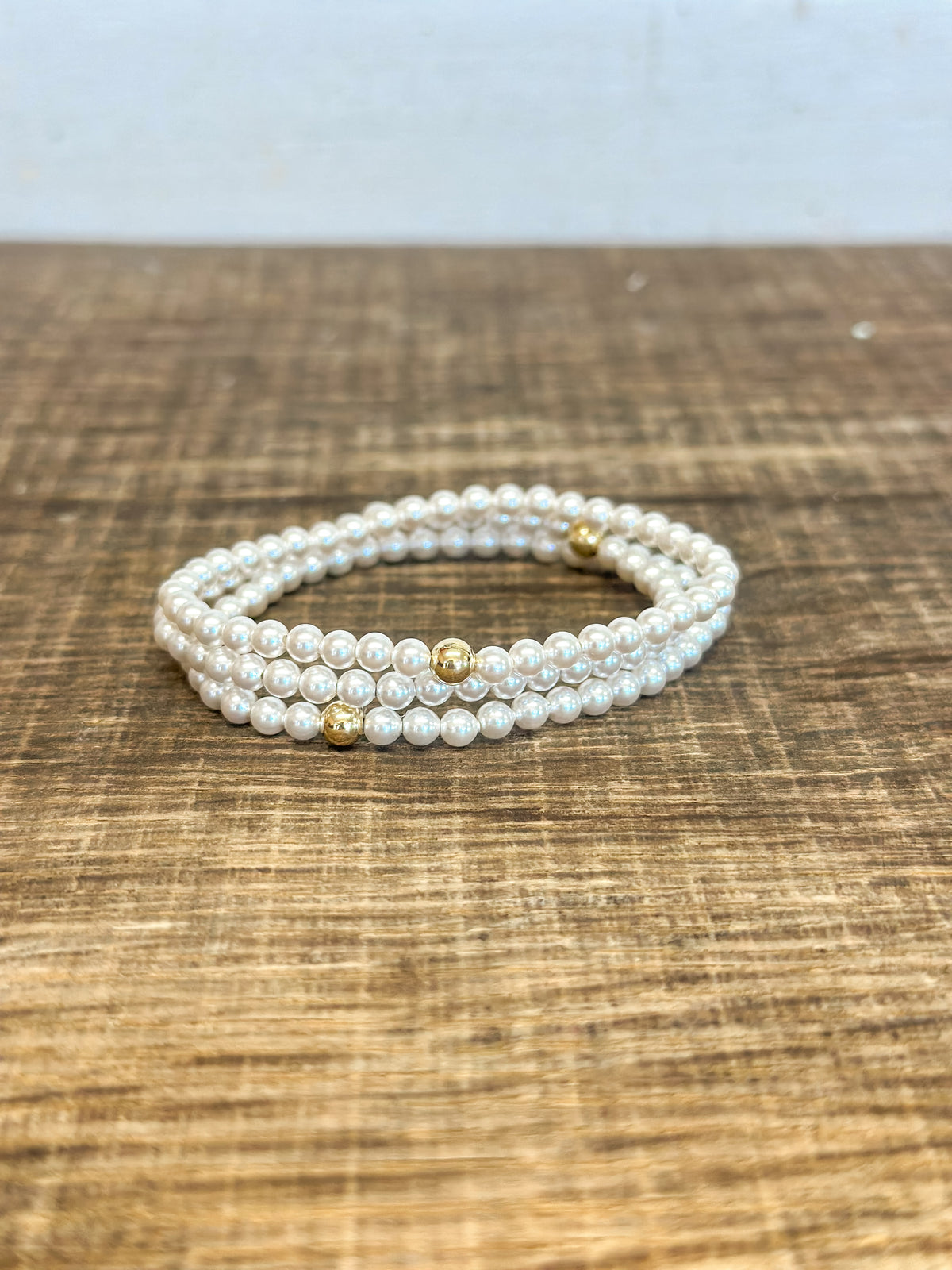 Classic Pearl 4mm Bead Bracelet