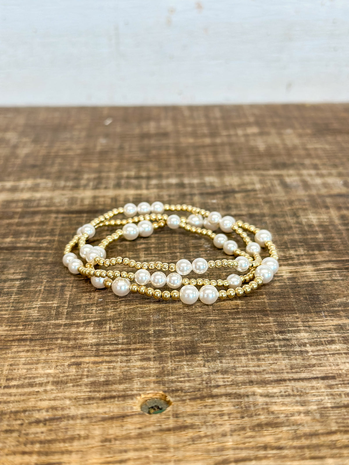Hope Unwritten Gold & Pearl Bracelet - 5mm