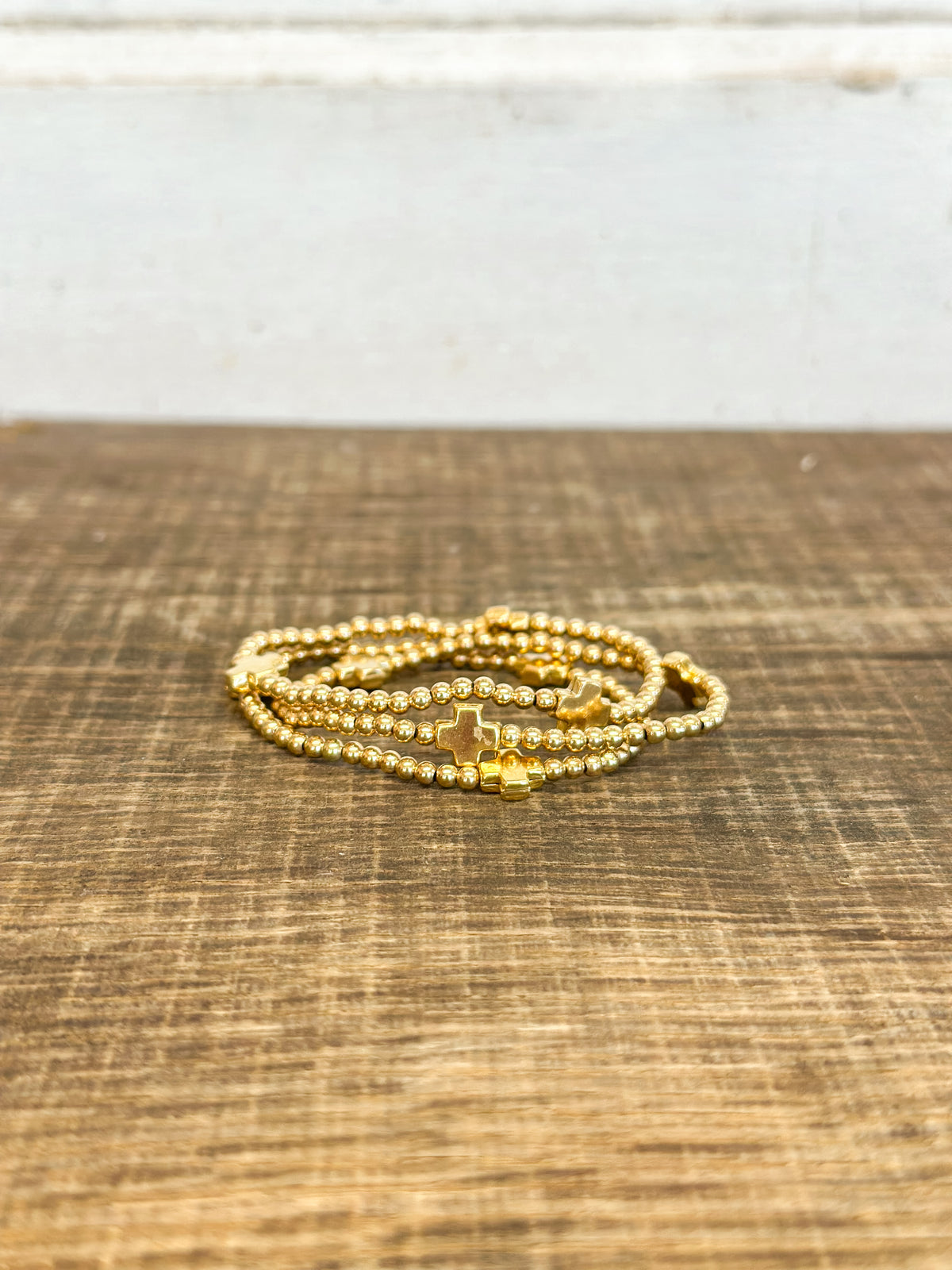 egirl Signature Cross Gold 3mm Bracelet - Gold