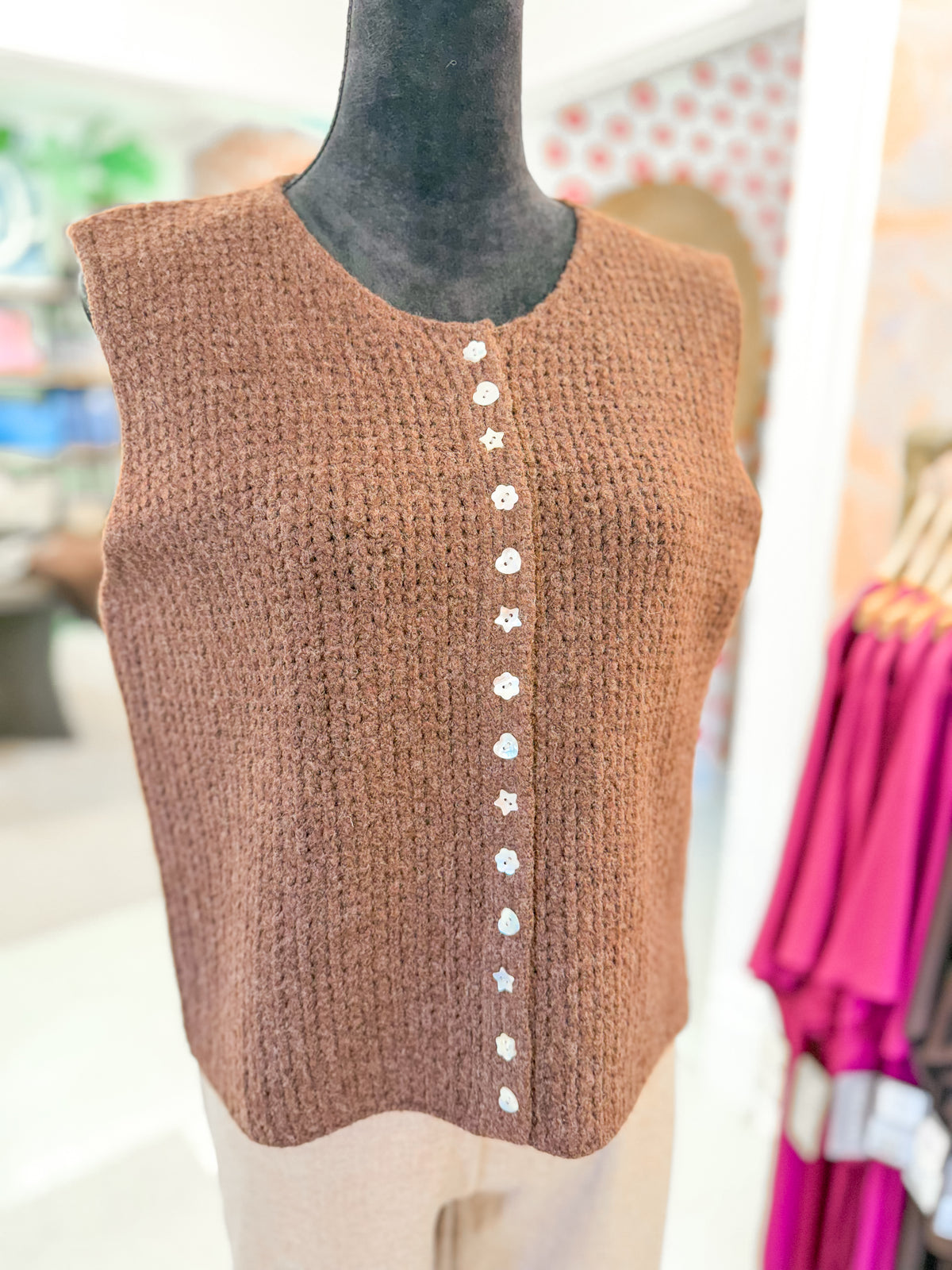 Espresso Brown Sweater Vest