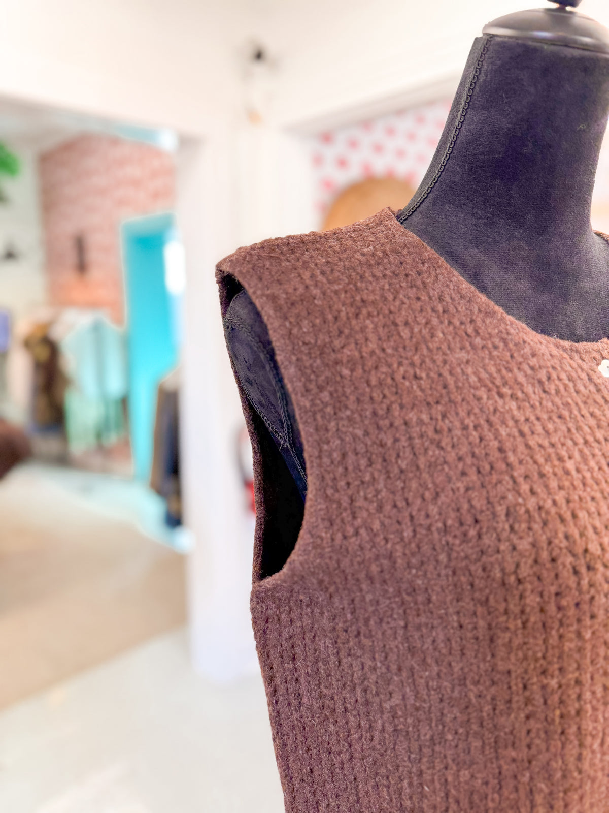 Espresso Brown Sweater Vest