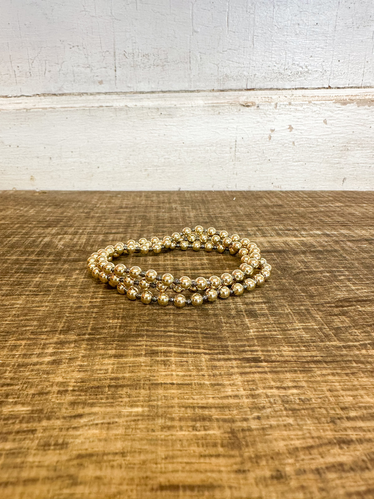 enewton Extends - Faceted Hematite Grateful Pattern -5mm bead bracelet