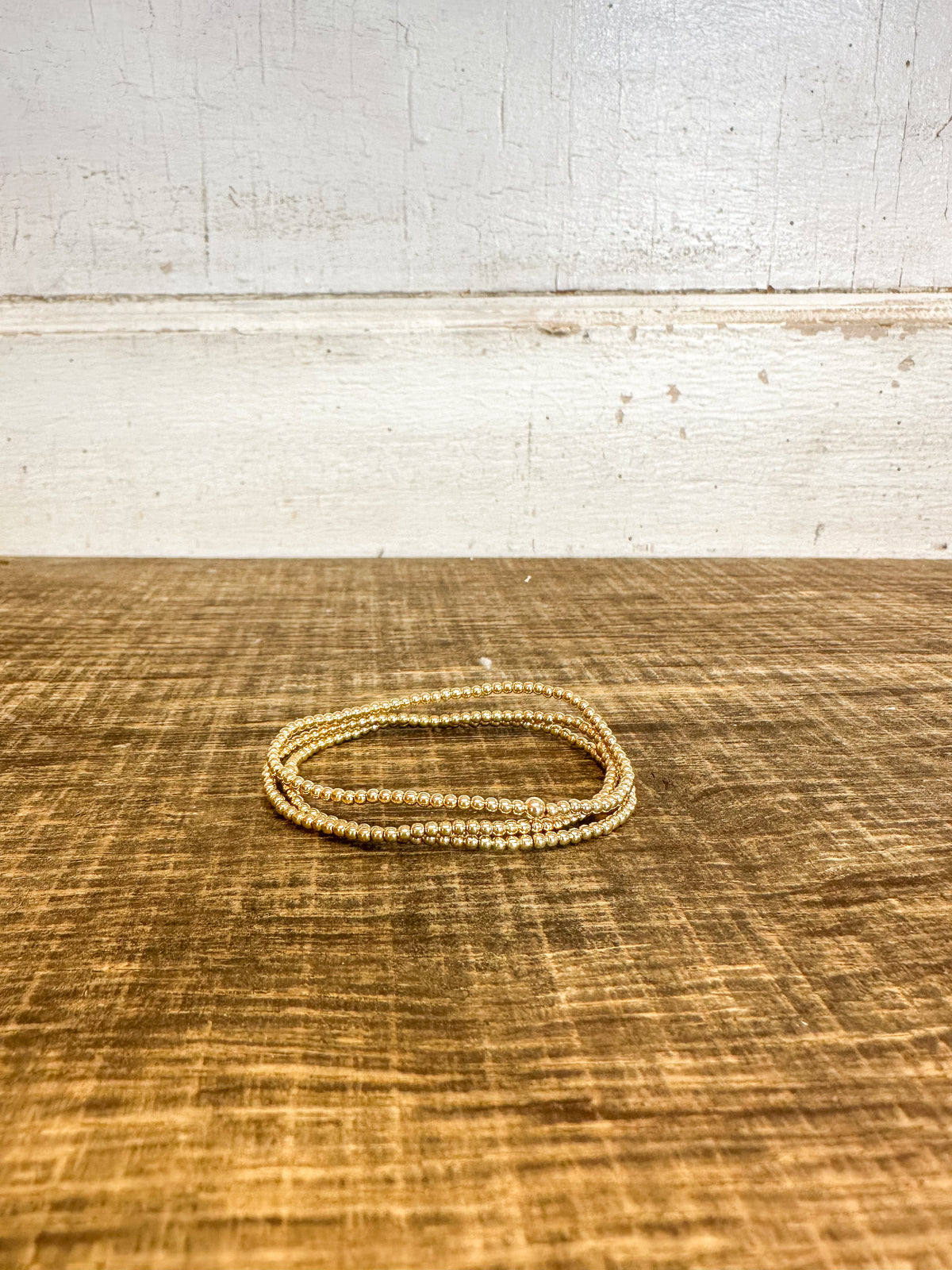 egirl Classic Gold 2mm Bead Bracelet