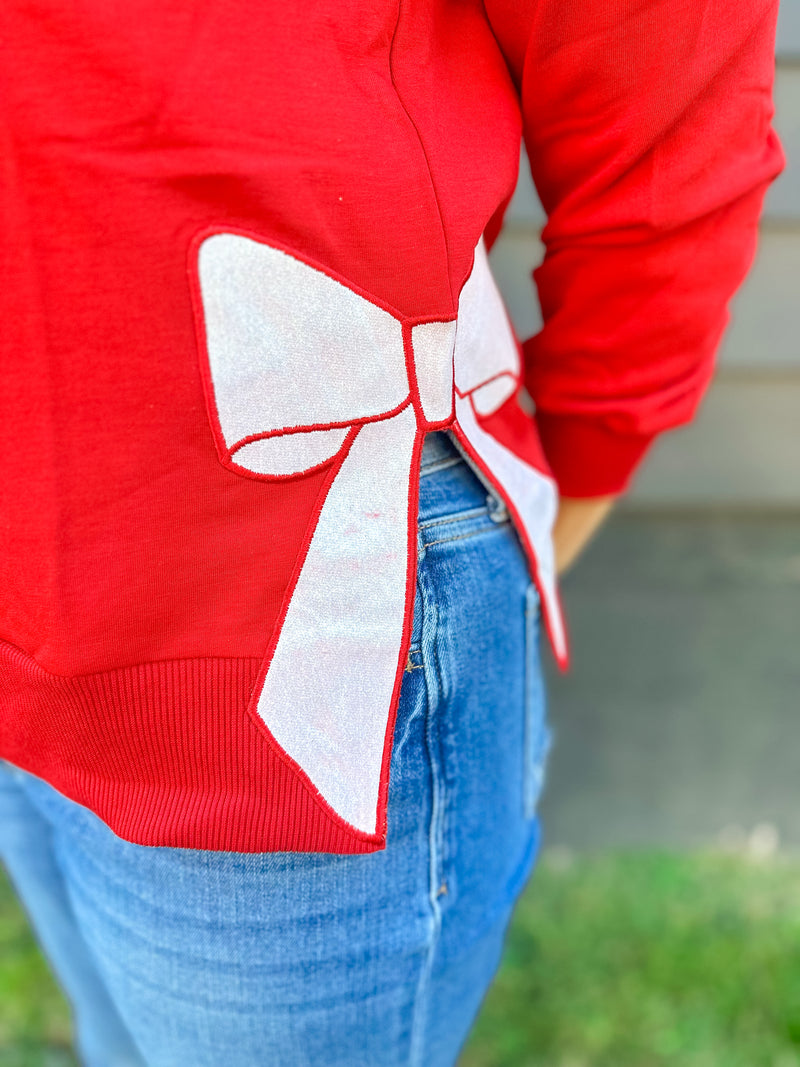 Merry Sweatshirt with Bows