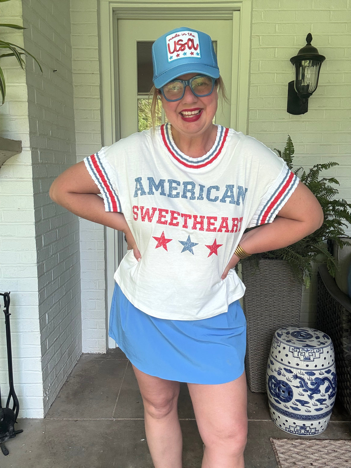 American Sweetheart Graphic Top