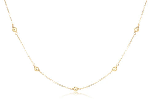 17" Choker Simplicity Chain Gold - Classic 4mm