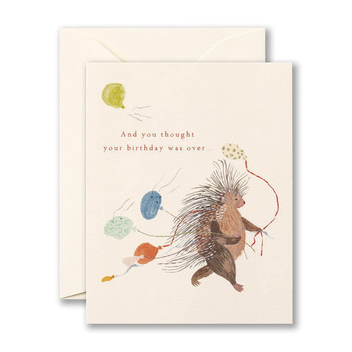 And you thought your birthday was over - Belated Birthday Card