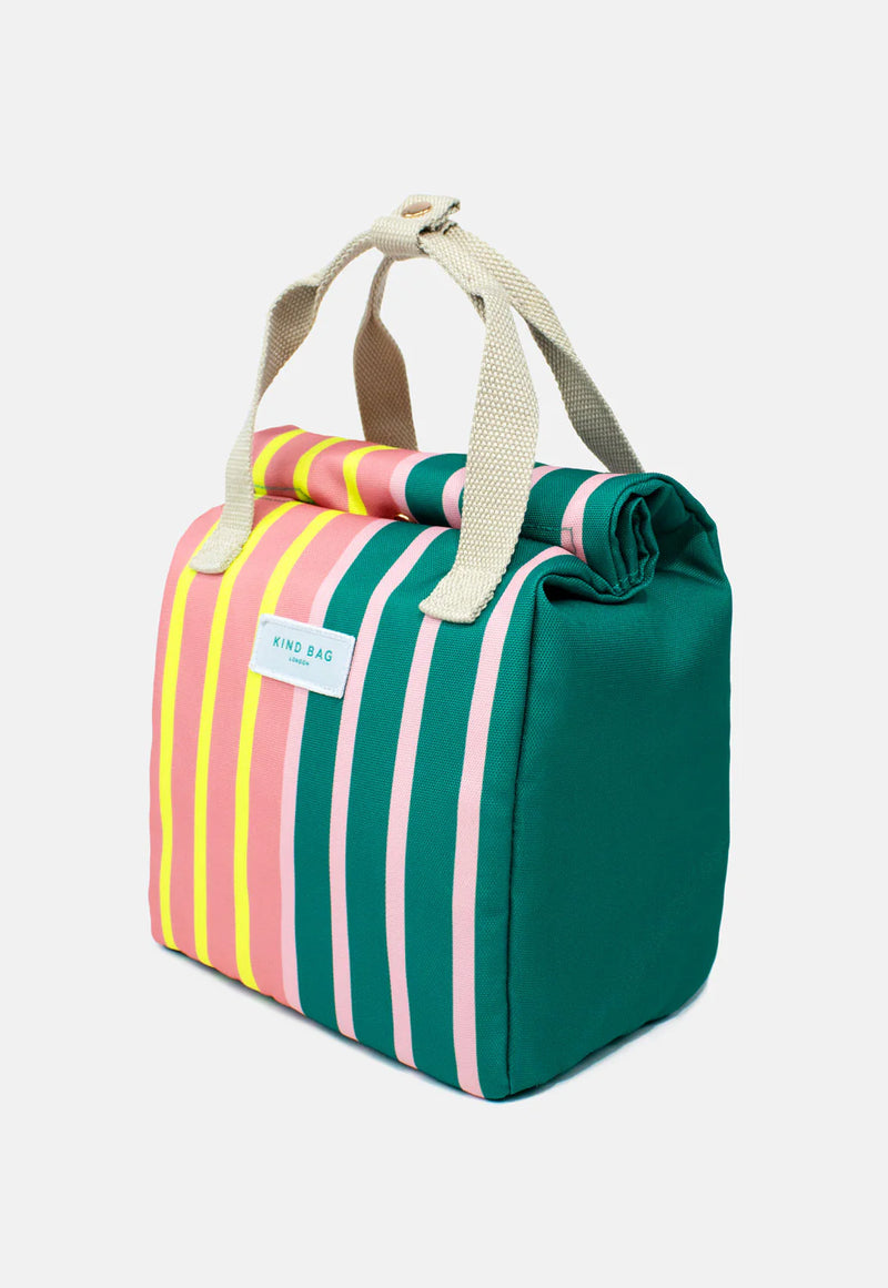 Bicolour Stripes Lunch Bag